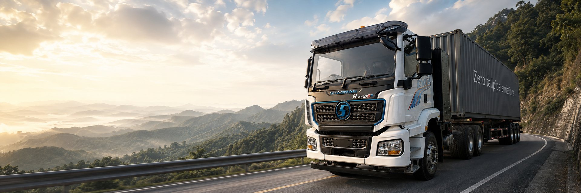 SHACMAN H3000Se on mountain road